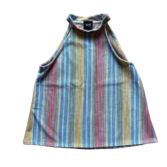 Anthropologie W5 Sleeveless Halter Top Multicolor NWT - Picture 2 of 9